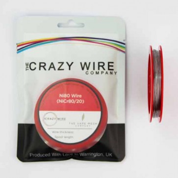 0.35mm (28 AWG) Ni80 (Nickel Chrome 80/20 (NiCr8020) Resistance Wire) - 11.21 ohms/m