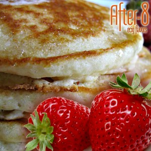 Creamy Strawberry Pancakes 