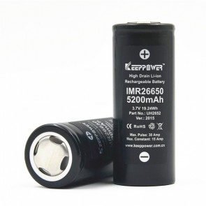 Keep Power IMR 26650 battery 5200mAh 30A