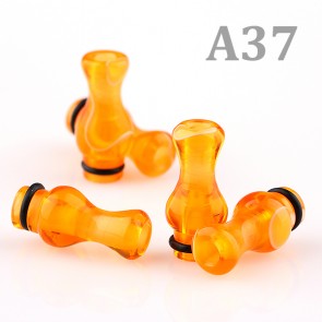 Celluloid Drip Tip Dark Orange (A37)