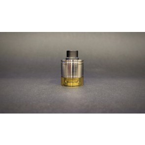 Skydrop with Drip Tip-Liquid controller Black Ultem & Half Metal Tank 1Stroke & Half Ultem Tank polished