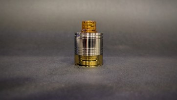 Skydrop with Drip Tip-Liquid controller Ultem polished & Half Metal Tank 3Strokes & Half Ultem Tank polished