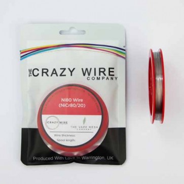 0.4mm (26 AWG) Ni80 (Nickel Chrome 80/20 (NiCr8020) Resistance Wire) - 8.71 ohms/m