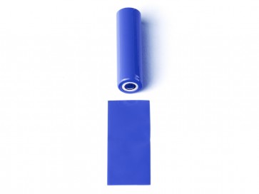 Θερμοσυστελλόμενο κάλυμμα PVC για μπαταρίες 18650 Γαλάζιο