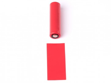 Θερμοσυστελλόμενο κάλυμμα PVC για μπαταρίες 18650 Κόκκινο 