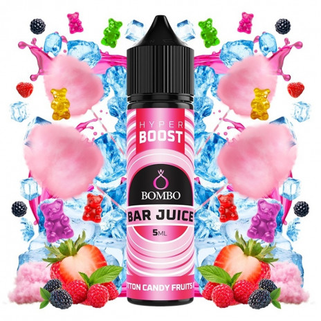 Bombo Bar Juice Hyper Boost Cotton Candy Fruits Ice 5ml/60ml