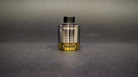 Skydrop with Drip Tip-Liquid controller Balck Ultem & Half Metal Tank 3Strokes & Half Ultem Tank polished