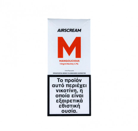 AirScream Pops Mangolicious 4 x 1.2ml 19mg Salt