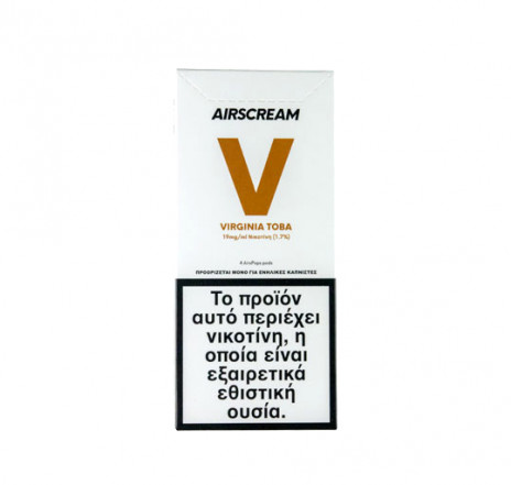 AirScream Pops Virginia Toba 4 x 1.2ml 19mg Salt