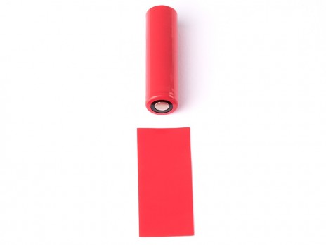 PVC Wärmeschrumpfschlauch ø18,12 x 70mm für 18650 Zellen Rot