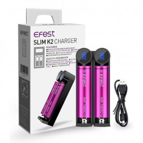 EFEST SLIM K2 ΦΟΡΤΙΣΤΗΣ ΜΕ USB ΚΑΛΩΔΙΟ